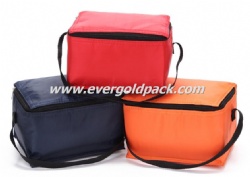 Reusable Non Woven Cooler bag Lunch Bag with Zipper Closure