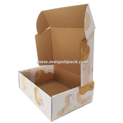Custom Logo E Commerce Eco Friendly E-flute Cardboard Carton Recycled Corrugated Mailer Shipping box
