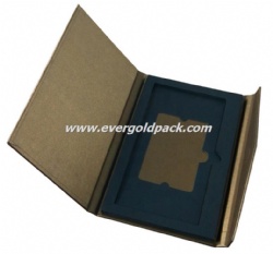 Gold Paper Gift Card Holder Wholesale Membership Bank Greeting Card Paper Packaging Box