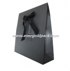 Luxury Custom Retail Paper Shopping bags Paper Gift Envelope Bag With Ribbon Bow