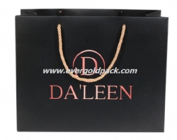 Luxury Custom Retail Paper Euro Tote Bags With Rope Handles