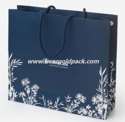 Luxury Custom Retail Shopping Paper Bags With Rope Handles